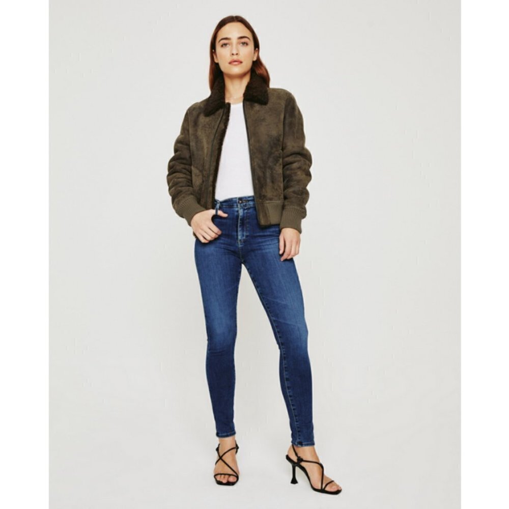 💕AG💕 Farrah High Waist Skinny Ankle Jeans - Darjeeling Blue 27 NWT